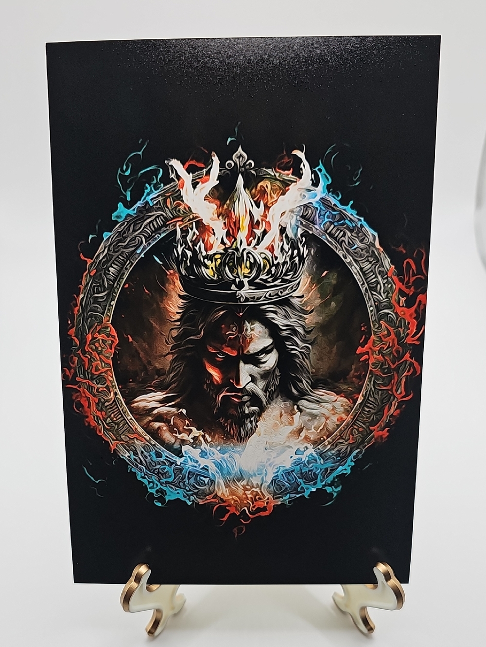 4x6 God Of War In Flames Fantasy Art Print‎